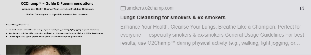 Lung cleansing with O2Champ breathing trainer